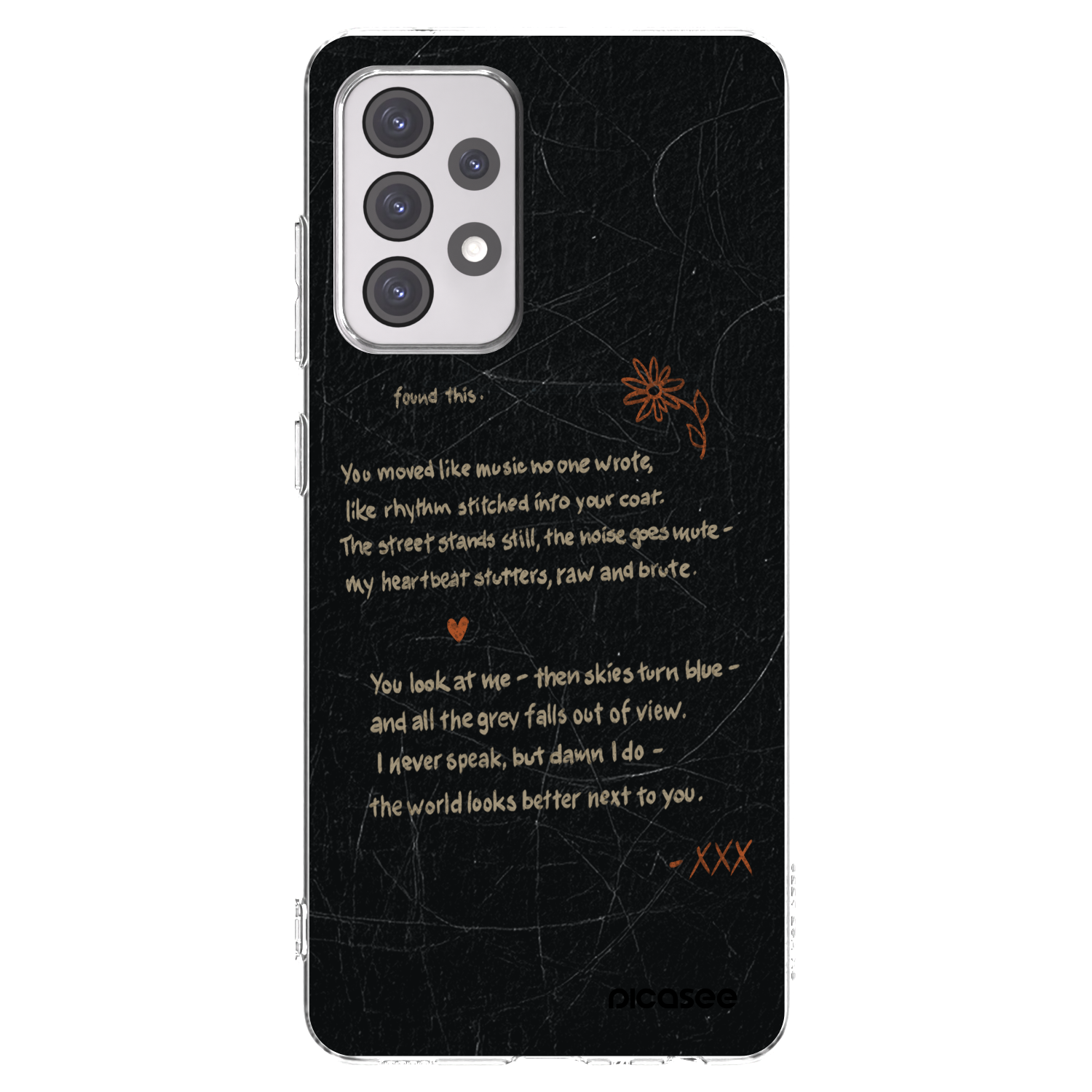 Picasee Samsung Galaxy A52 5G A525F Hülle - Transparentes Silikon - POET