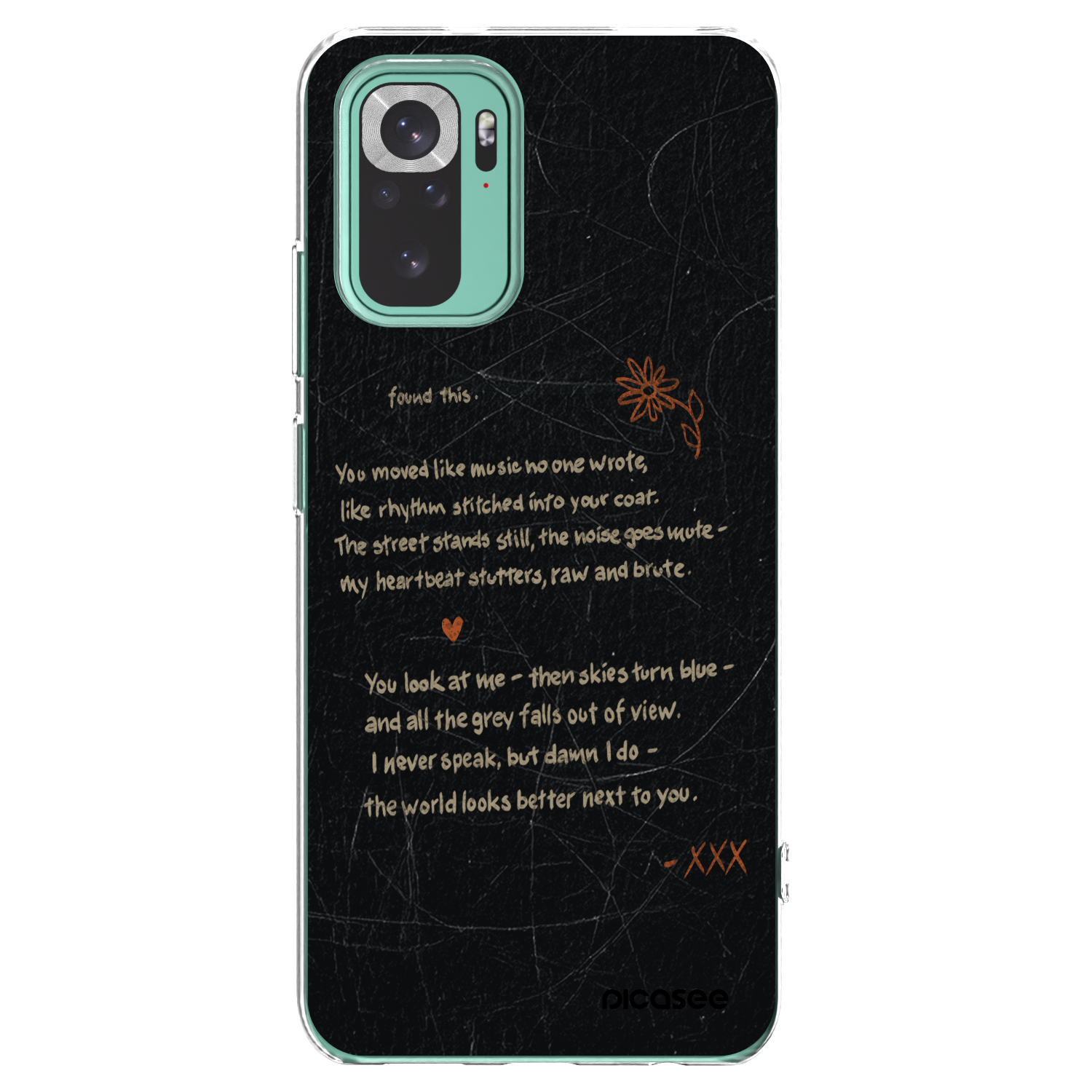 Picasee Xiaomi Redmi Note 10 Pro Hülle - Transparentes Silikon - POET