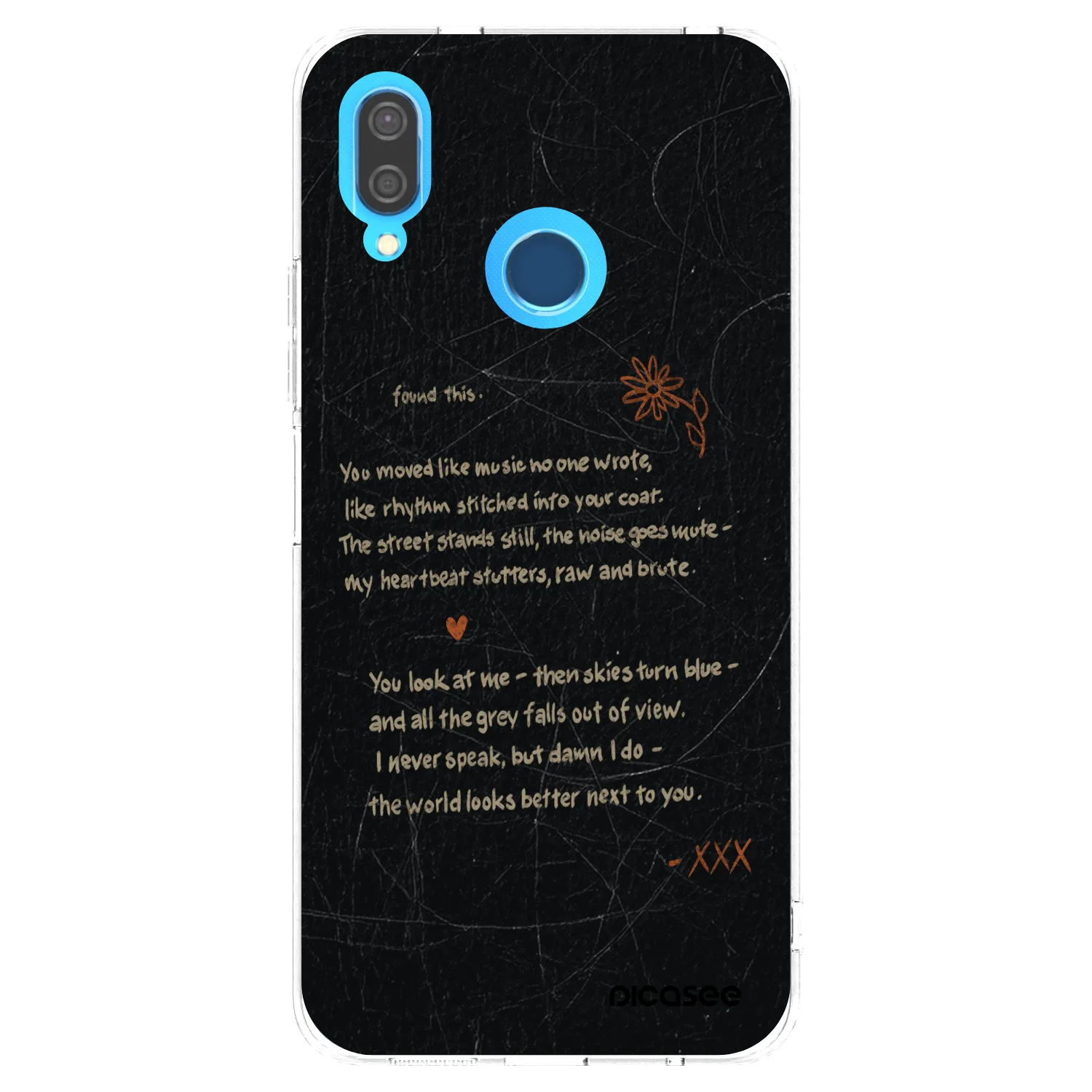 Picasee Huawei P20 Lite Hülle - Transparentes Silikon - POET