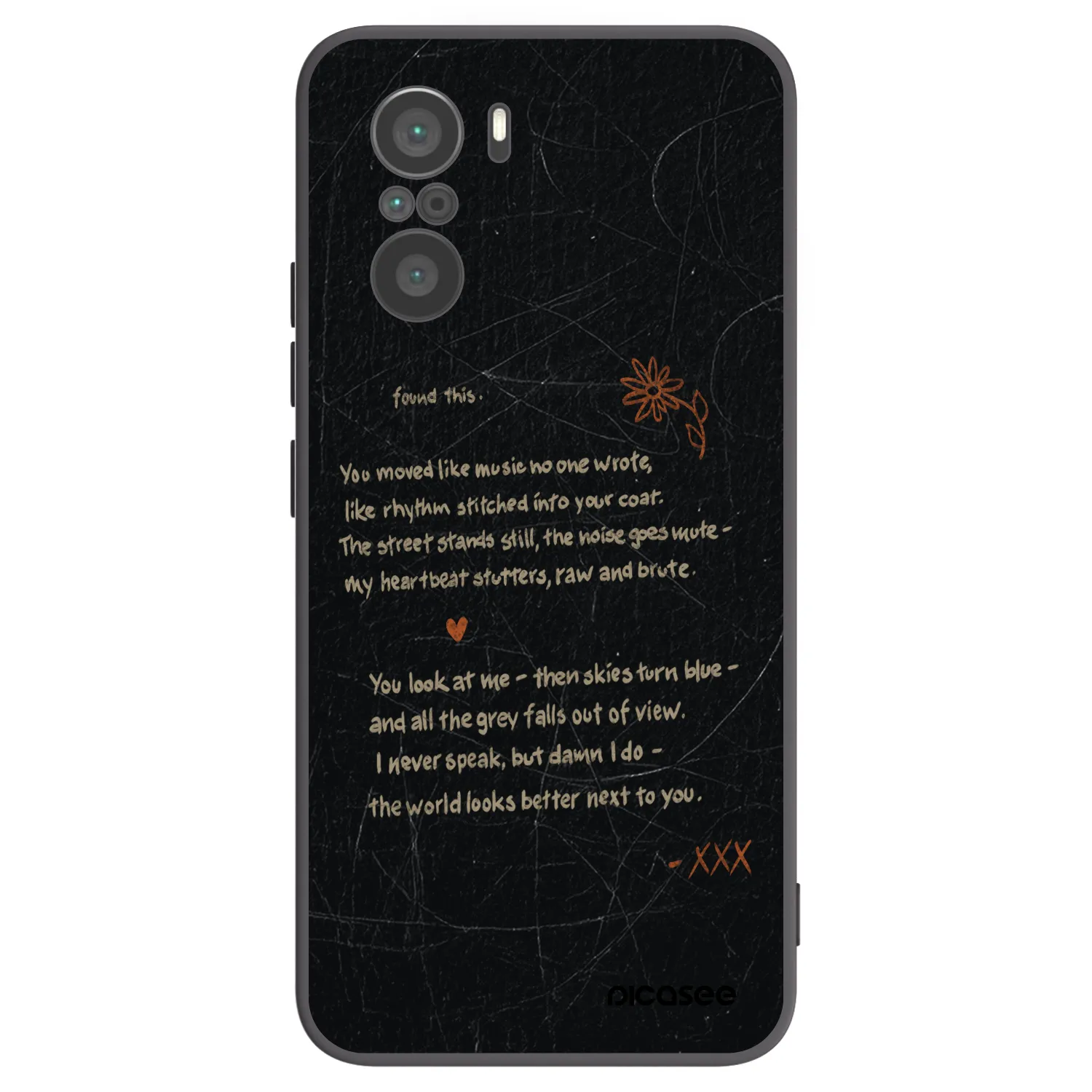 Picasee Xiaomi Poco F3 Hülle - Schwarzes Silikon - POET