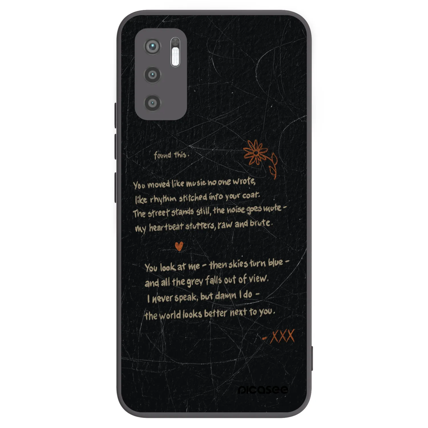 Picasee Xiaomi Redmi Note 10 5G Hülle - Schwarzes Silikon - POET
