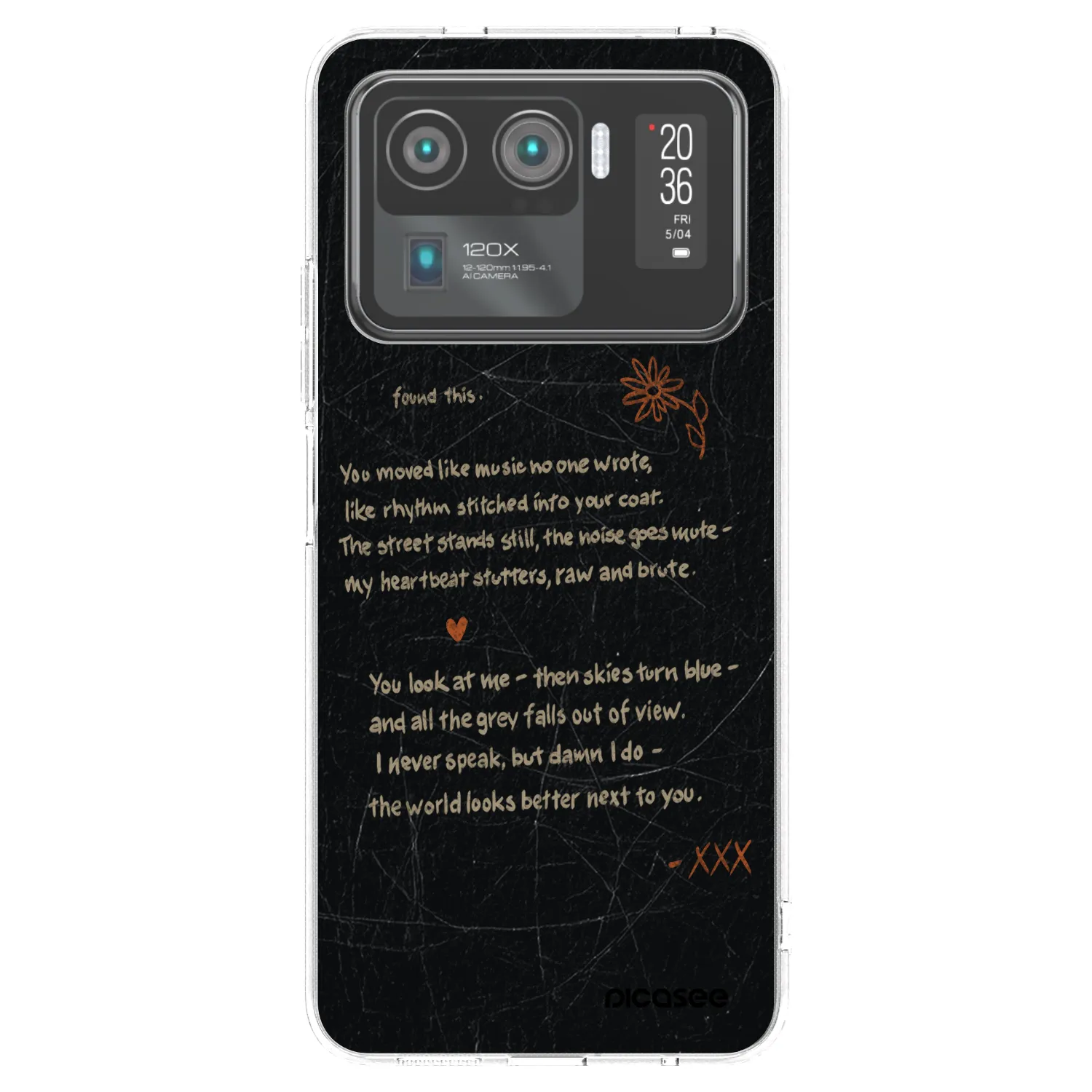Picasee Xiaomi Mi 11 Ultra Hülle - Transparentes Silikon - POET