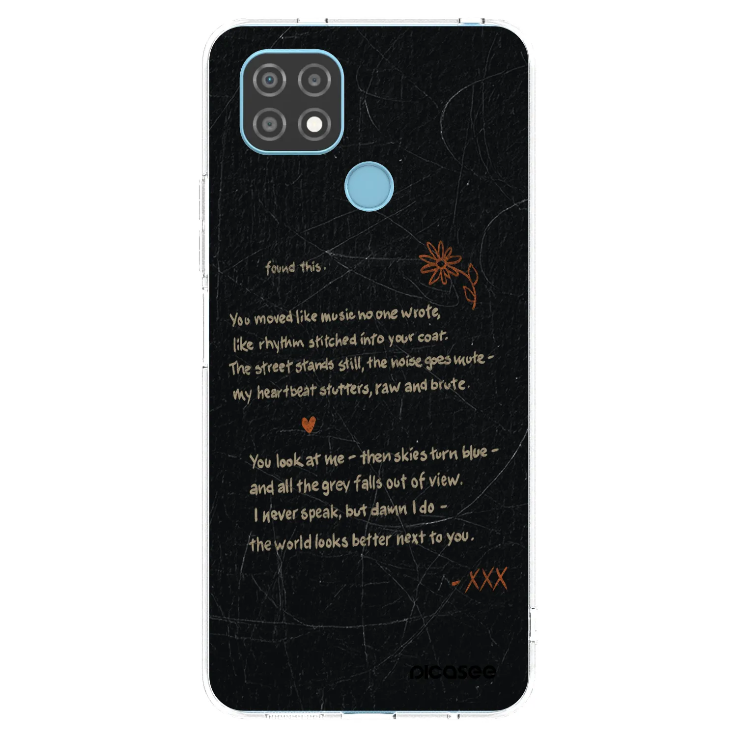Picasee Realme C21 Hülle - Transparentes Silikon - POET