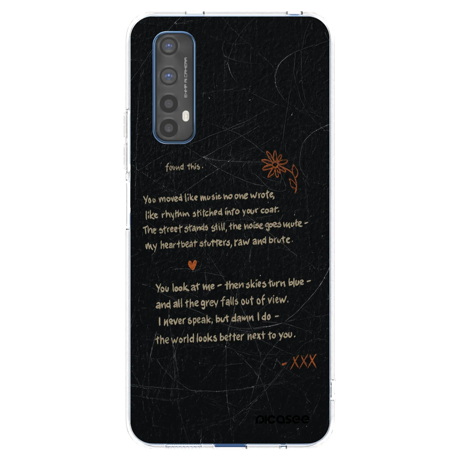Picasee Realme 7 Hülle - Transparentes Silikon - POET