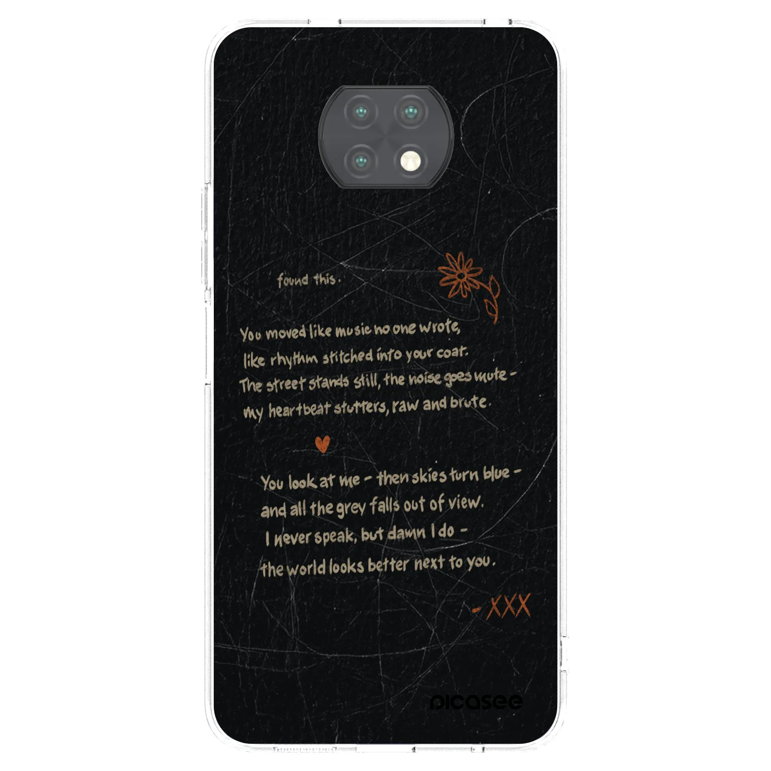 Picasee Xiaomi Redmi Note 9T Hülle - Transparentes Silikon - POET