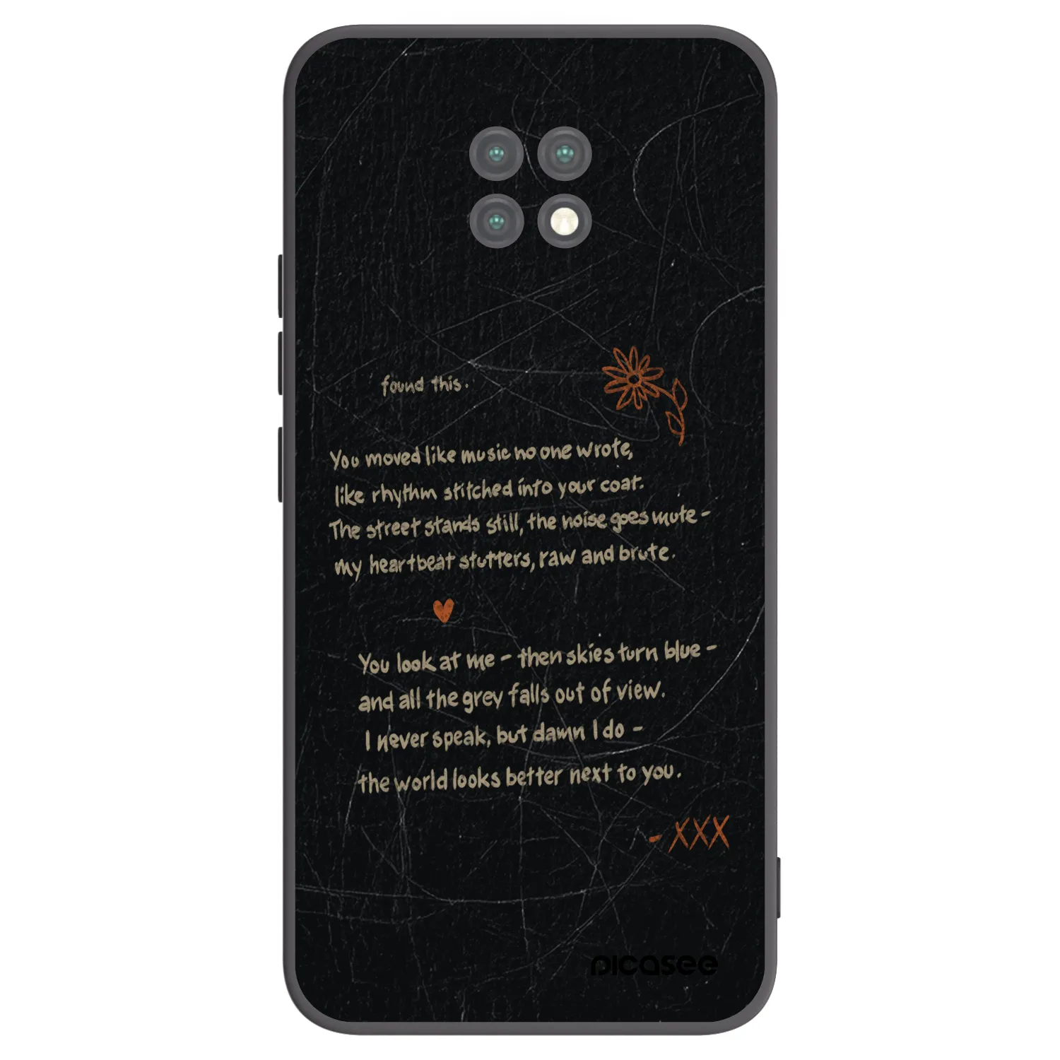 Picasee Xiaomi Redmi Note 9T Hülle - Schwarzes Silikon - POET