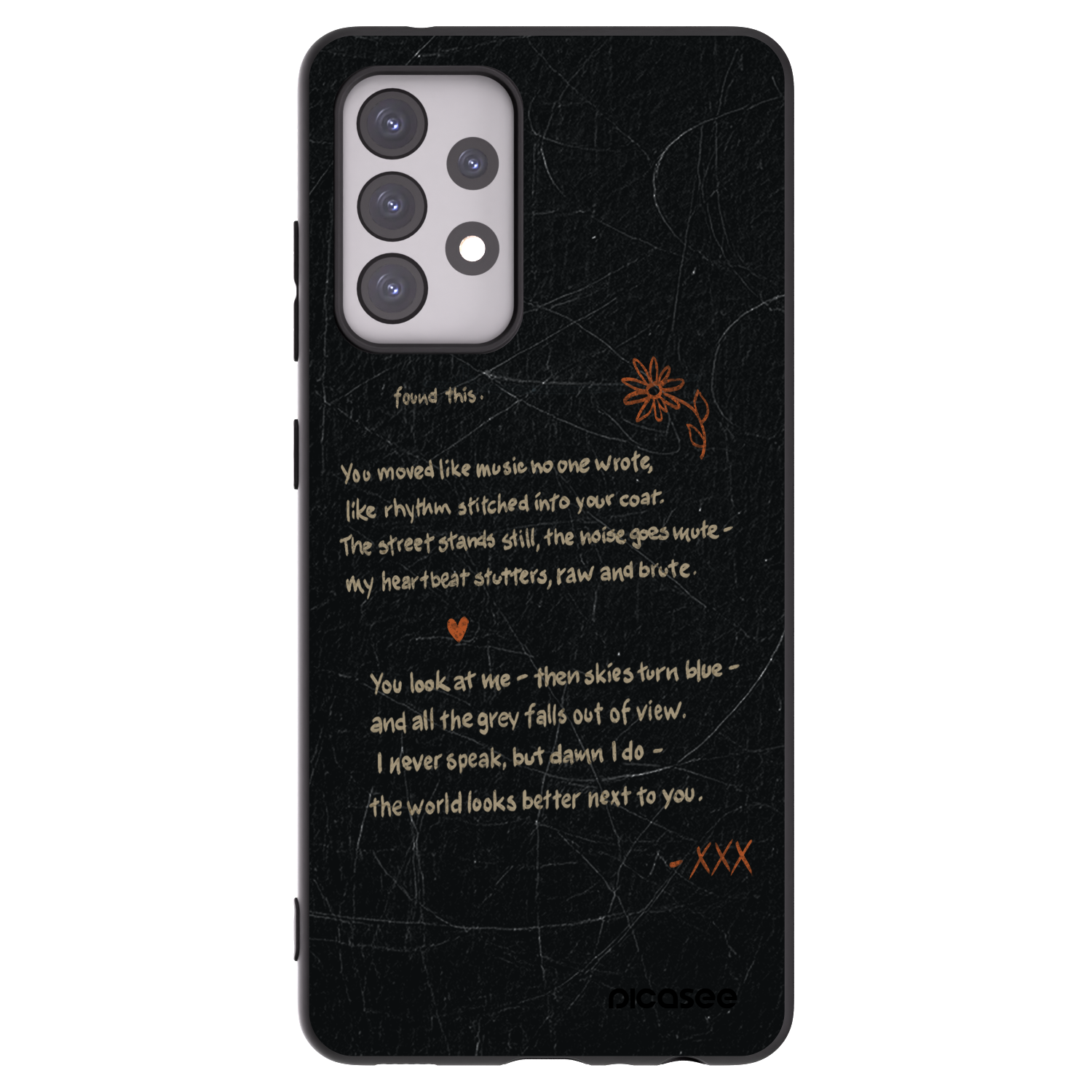 Picasee Samsung Galaxy A52s 5G A528B Hülle - Schwarzes Silikon - POET