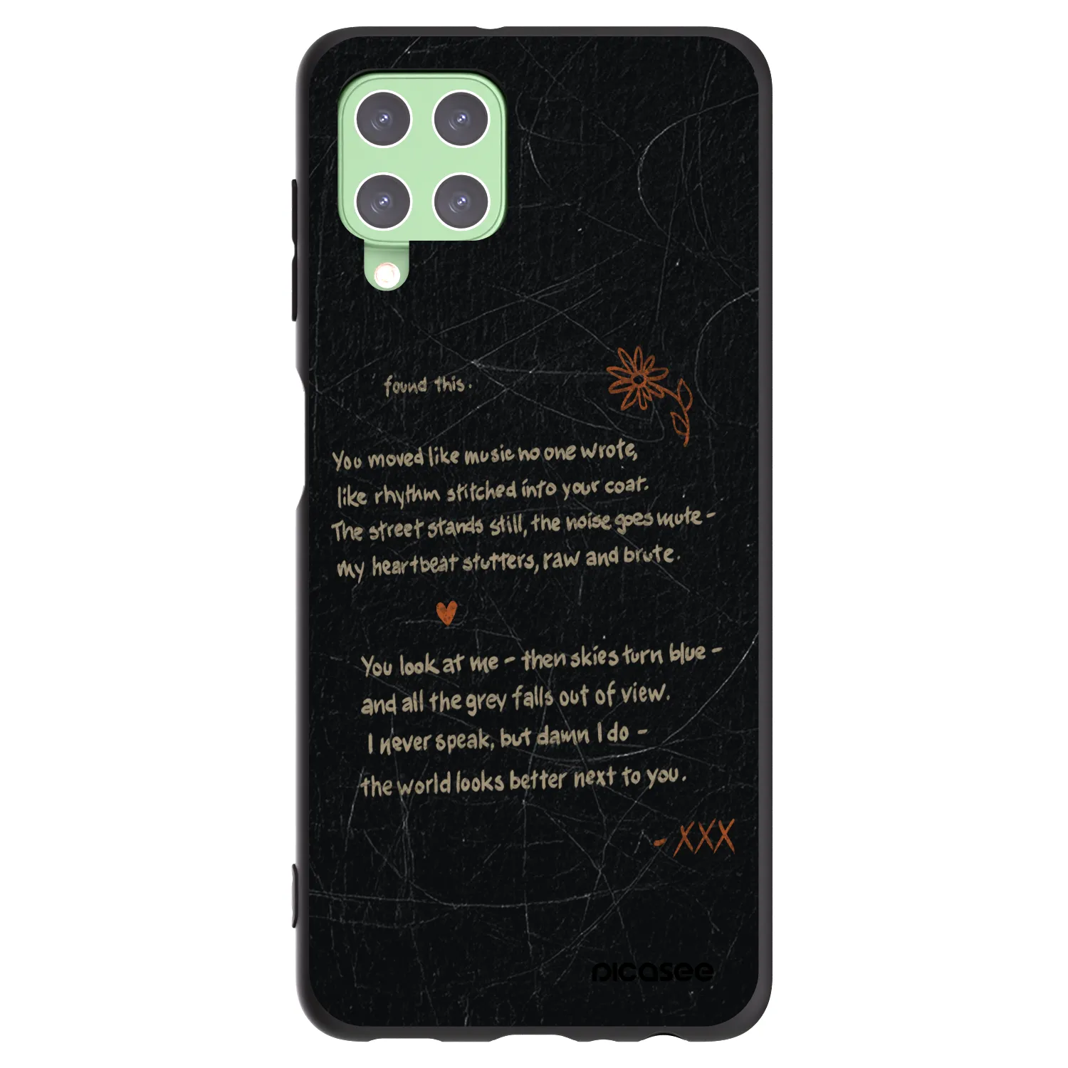 Picasee Samsung Galaxy A22 A225F 4G Hülle - Schwarzes Silikon - POET