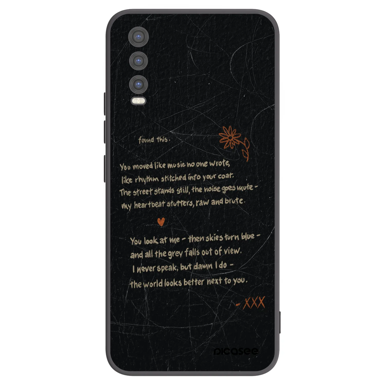 Picasee Vivo Y20s Hülle - Schwarzes Silikon - POET