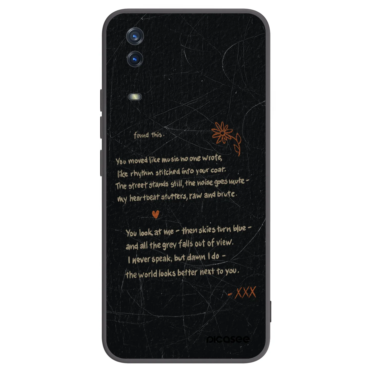 Picasee Vivo Y11s Hülle - Schwarzes Silikon - POET