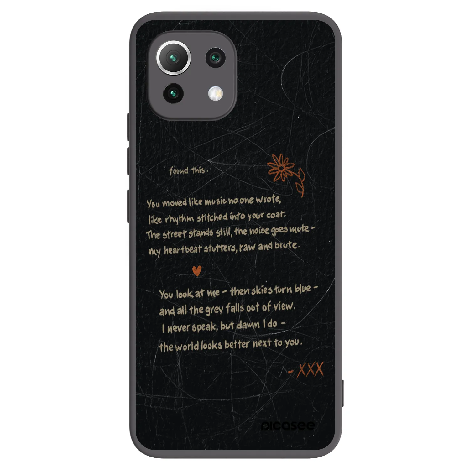 Picasee Xiaomi 11 Lite 5G NE Hülle - Schwarzes Silikon - POET