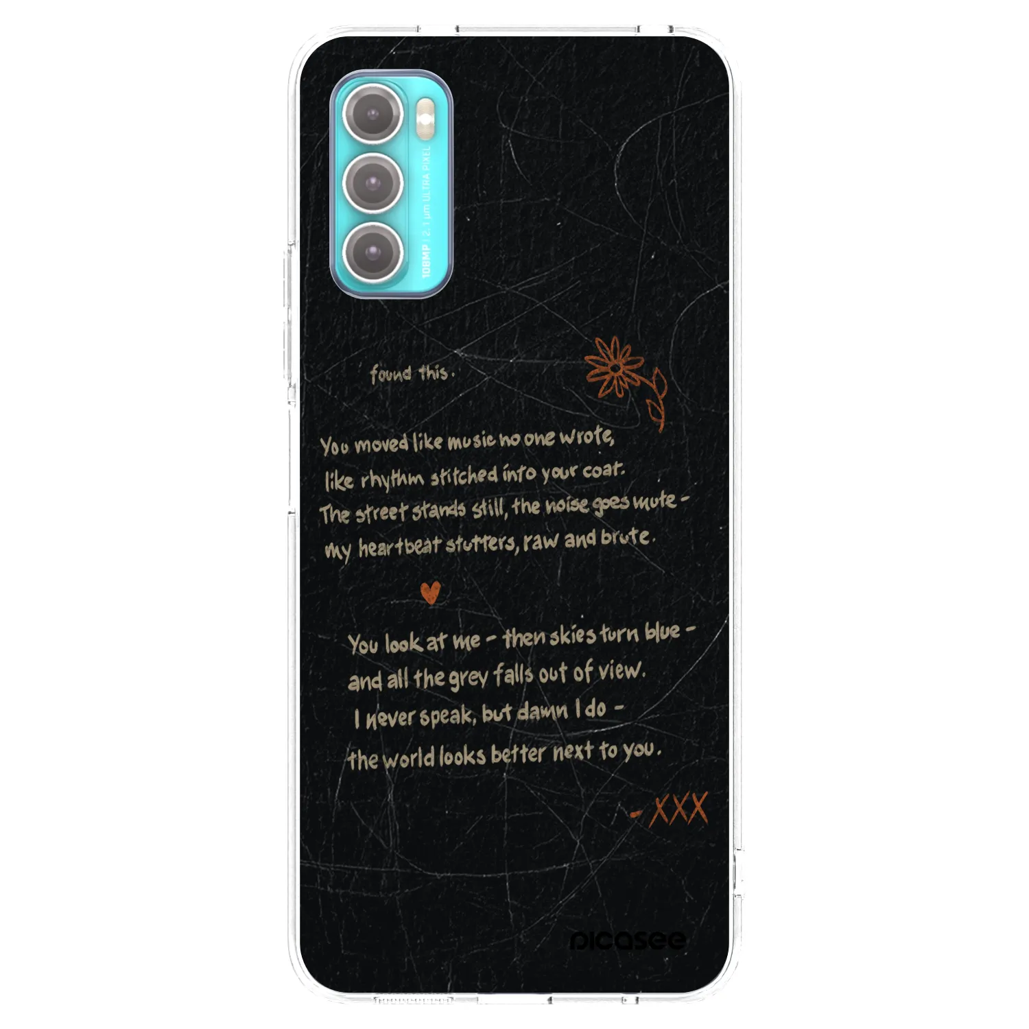 Picasee Motorola Moto G60 Hülle - Transparentes Silikon - POET