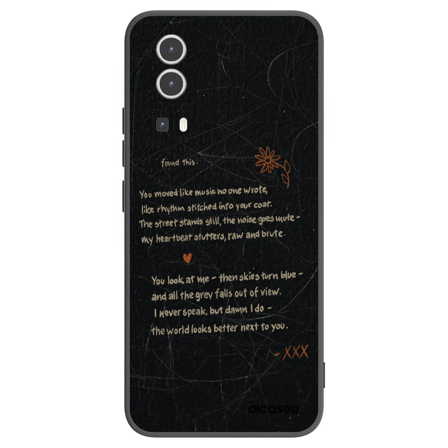 Picasee Vivo Y72 5G Hülle - Schwarzes Silikon - POET