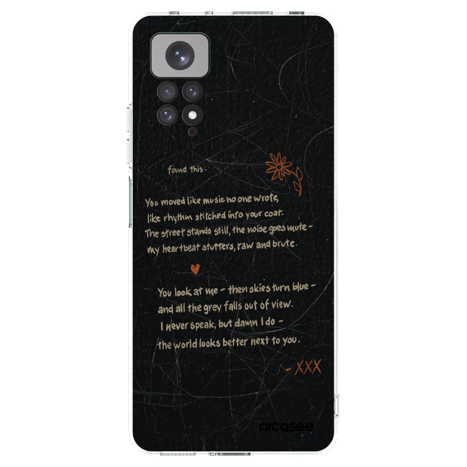Picasee Xiaomi Redmi Note 11 Hülle - Transparentes Silikon - POET