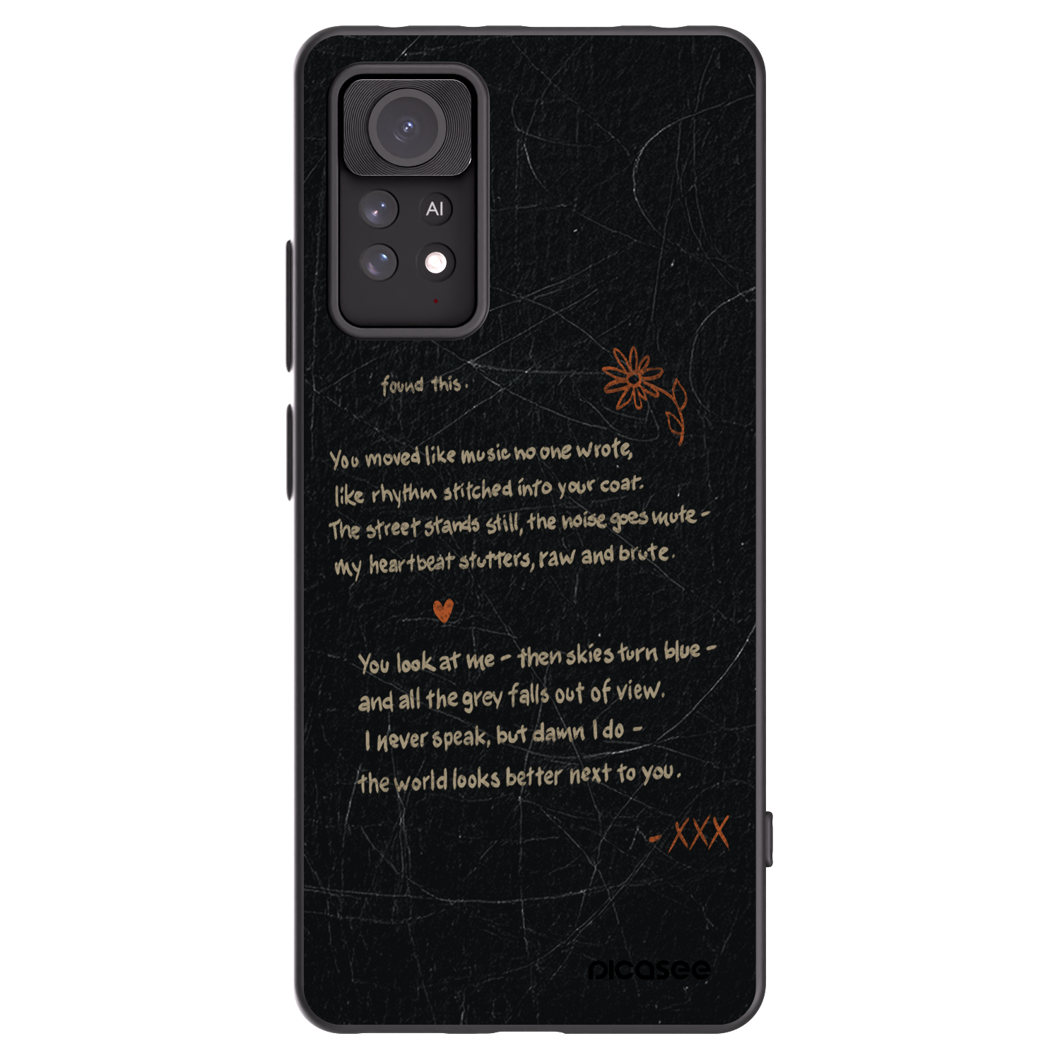 Picasee Xiaomi Redmi Note 11 Pro Hülle - Schwarzes Silikon - POET