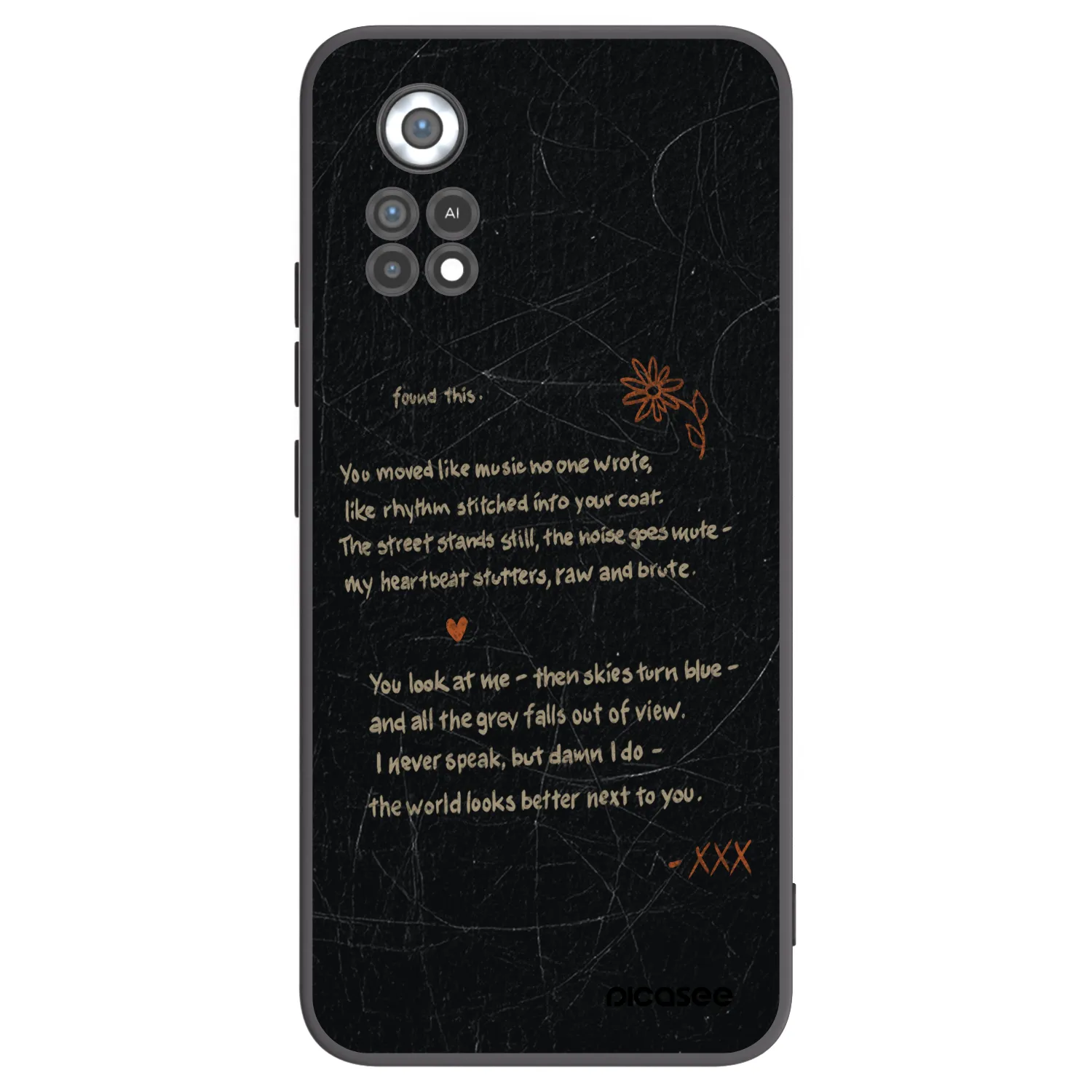 Picasee Xiaomi Poco X4 Pro 5G Hülle - Schwarzes Silikon - POET