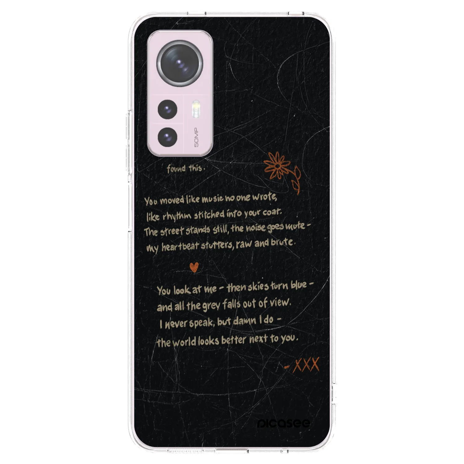 Picasee Xiaomi 12 Hülle - Transparentes Silikon - POET