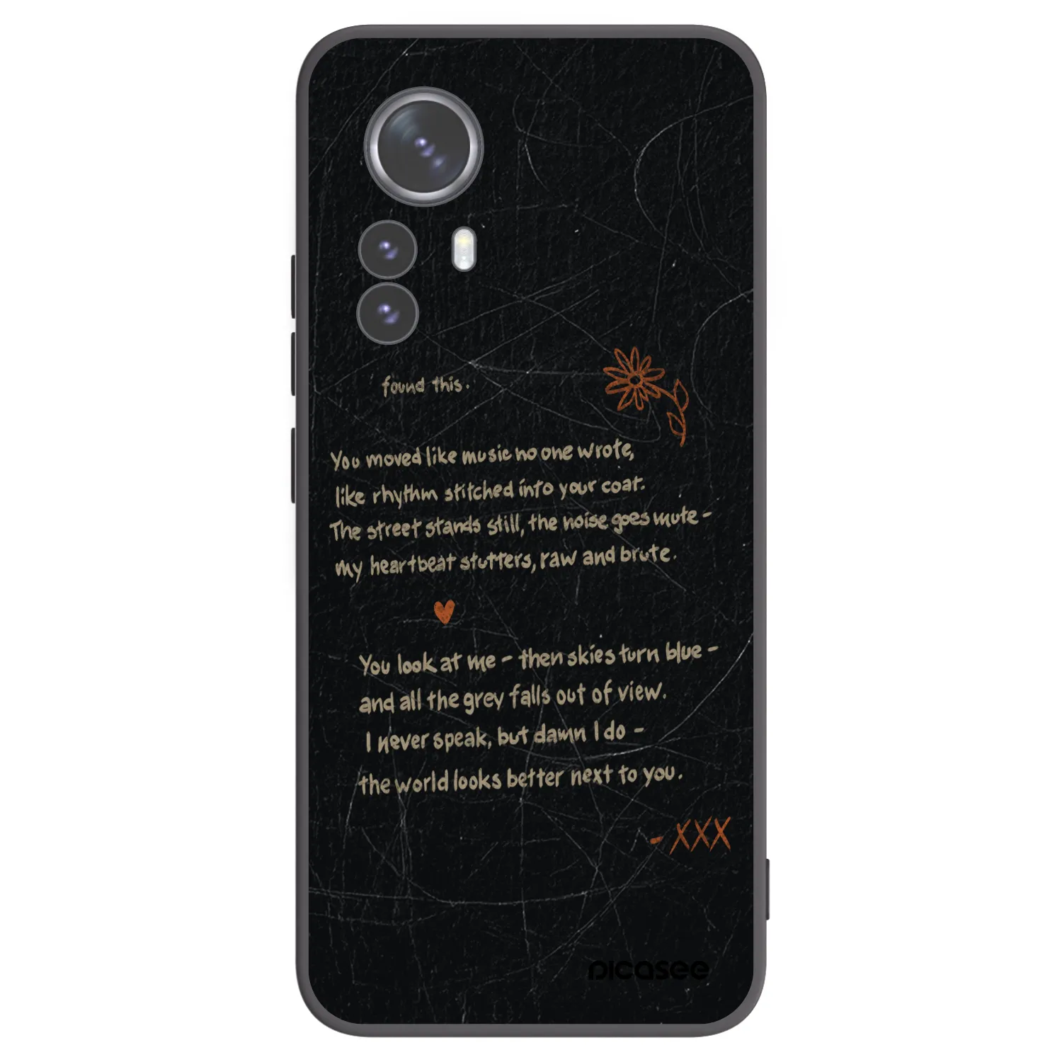 Picasee Xiaomi 12 Pro Hülle - Schwarzes Silikon - POET