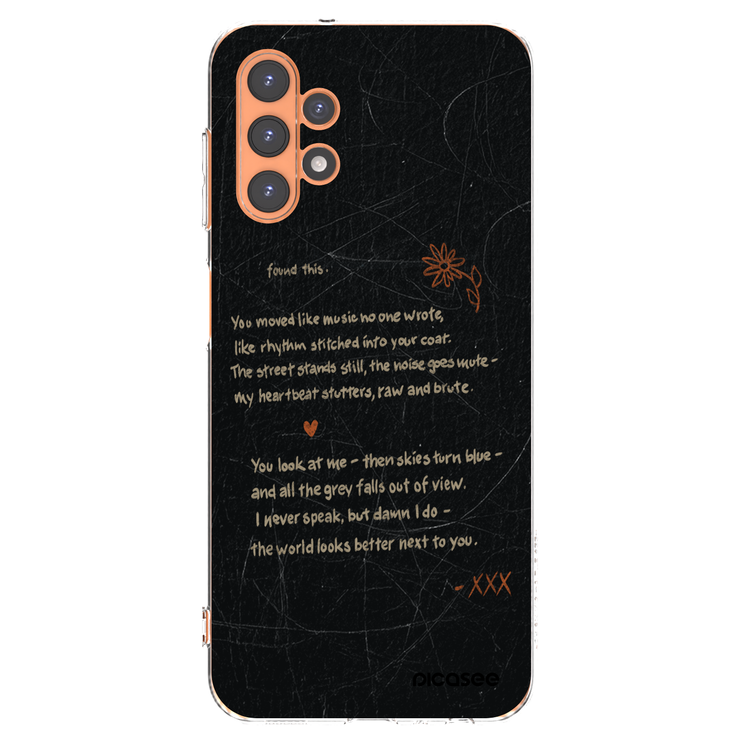 Picasee Samsung Galaxy A13 4G A135 Hülle - Transparentes Silikon - POET