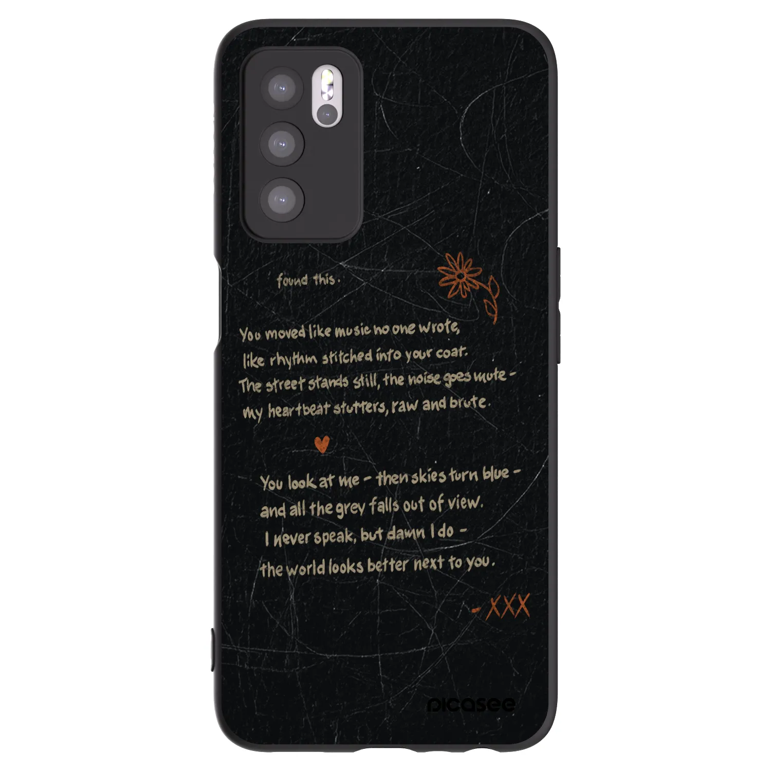 Picasee OPPO A16s Hülle - Schwarzes Silikon - POET