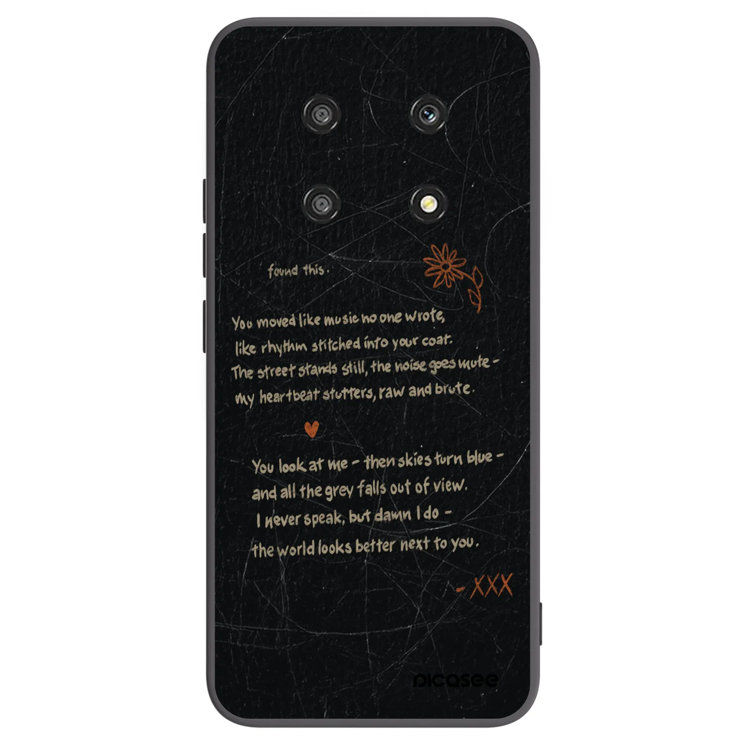 Picasee Honor Magic4 Lite 5G Hülle - Schwarzes Silikon - POET