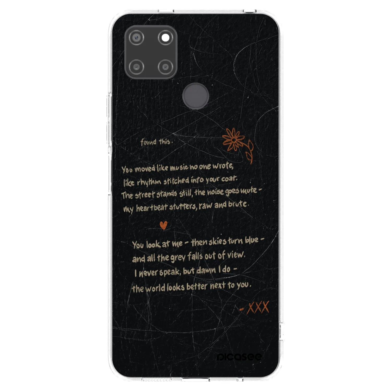 Picasee Realme C21Y Hülle - Transparentes Silikon - POET