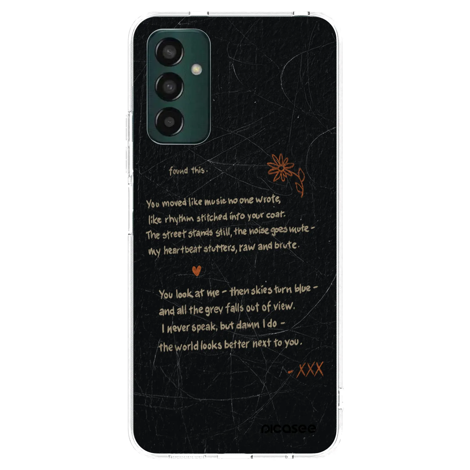 Picasee Samsung Galaxy M13 M135F Hülle - Transparentes Silikon - POET