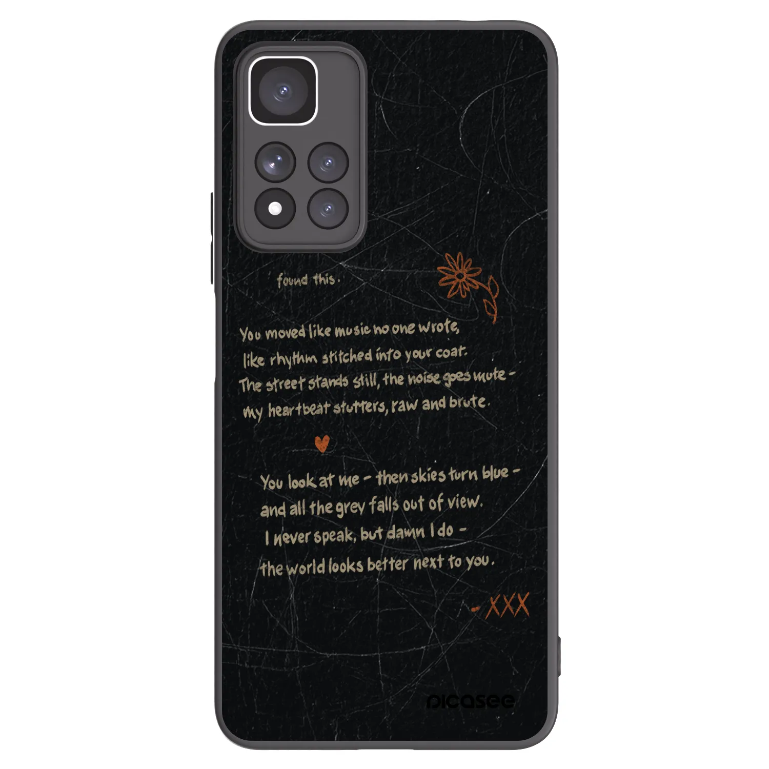 Picasee Xiaomi Redmi Note 11 Pro+ 5G Hülle - Schwarzes Silikon - POET