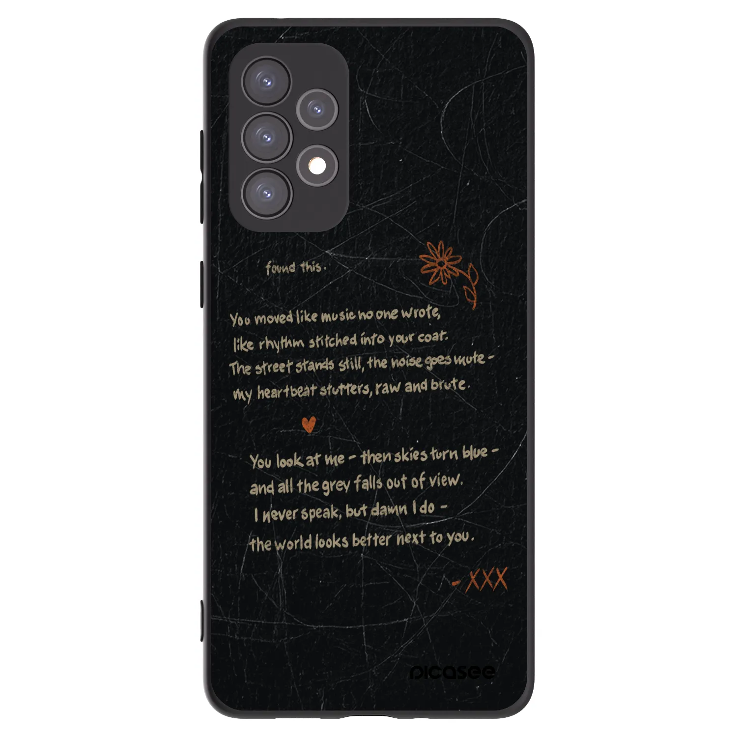 Picasee Samsung Galaxy A73 5G Hülle - Schwarzes Silikon - POET