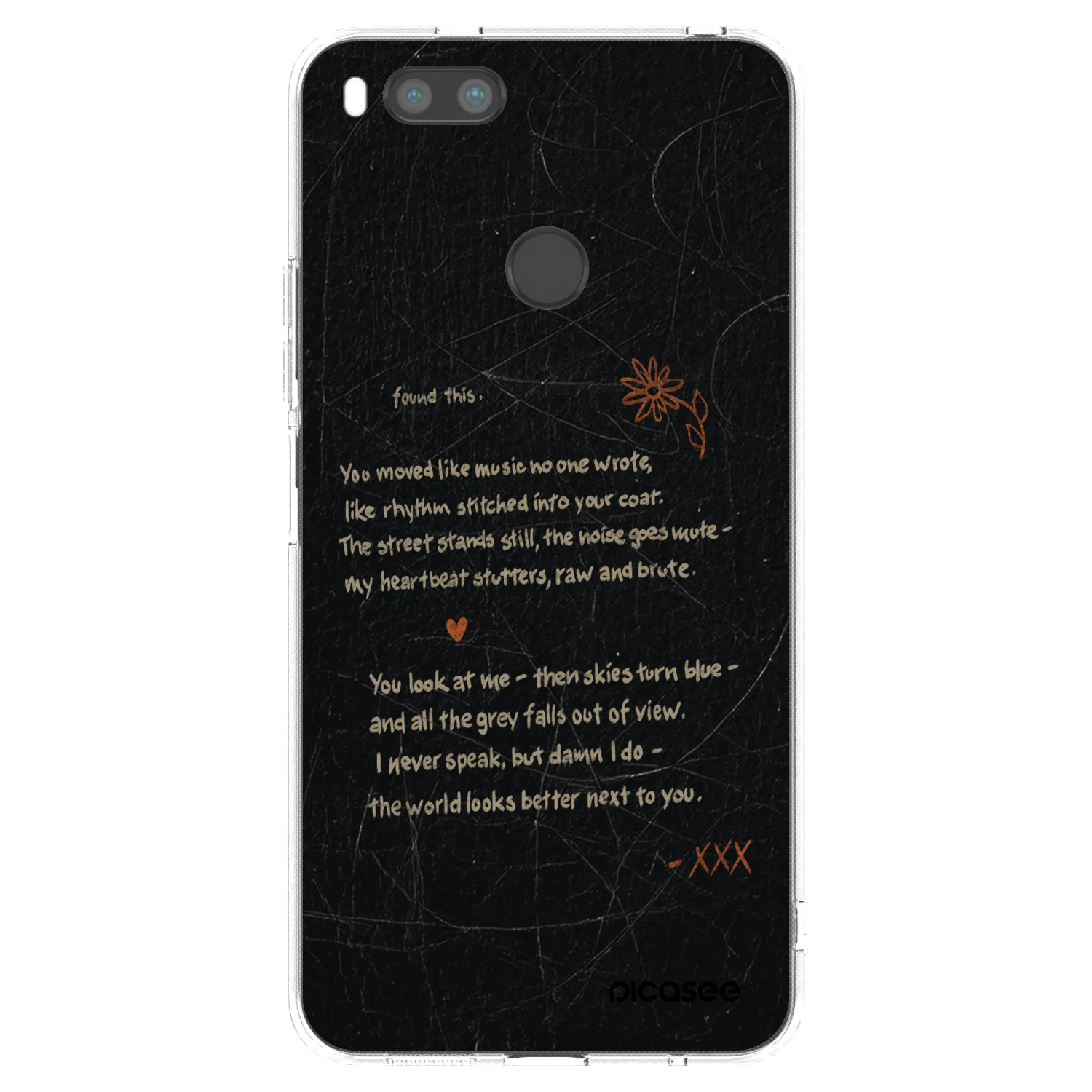 Picasee Xiaomi Redmi A1 Hülle - Transparentes Silikon - POET