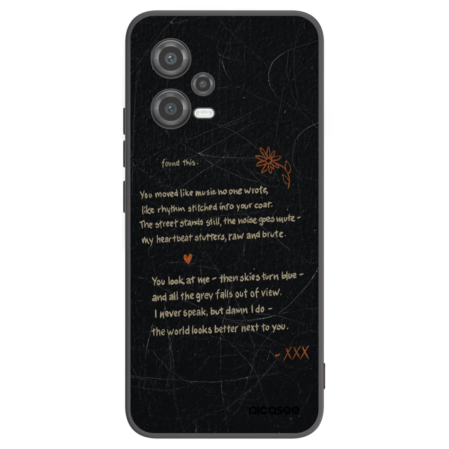 Picasee Xiaomi Poco X5 Hülle - Schwarzes Silikon - POET