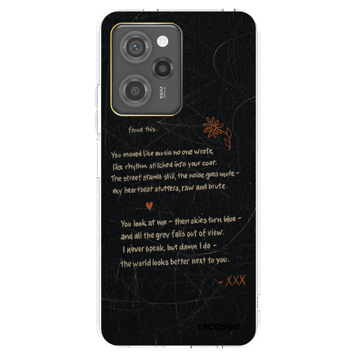 Picasee Xiaomi Poco X5 Pro Hülle - Schwarzes Silikon - POET