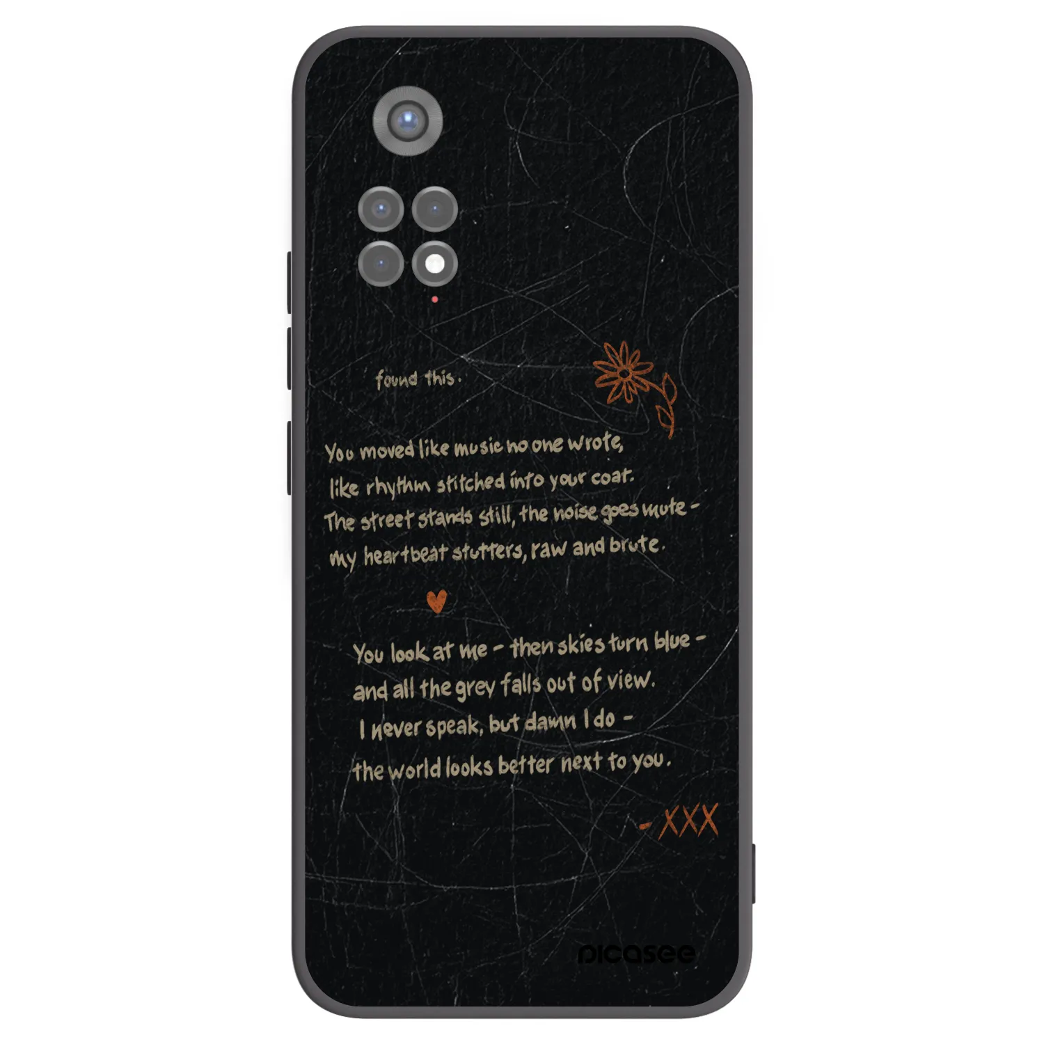 Picasee Xiaomi Redmi Note 11S 5G Hülle - Schwarzes Silikon - POET