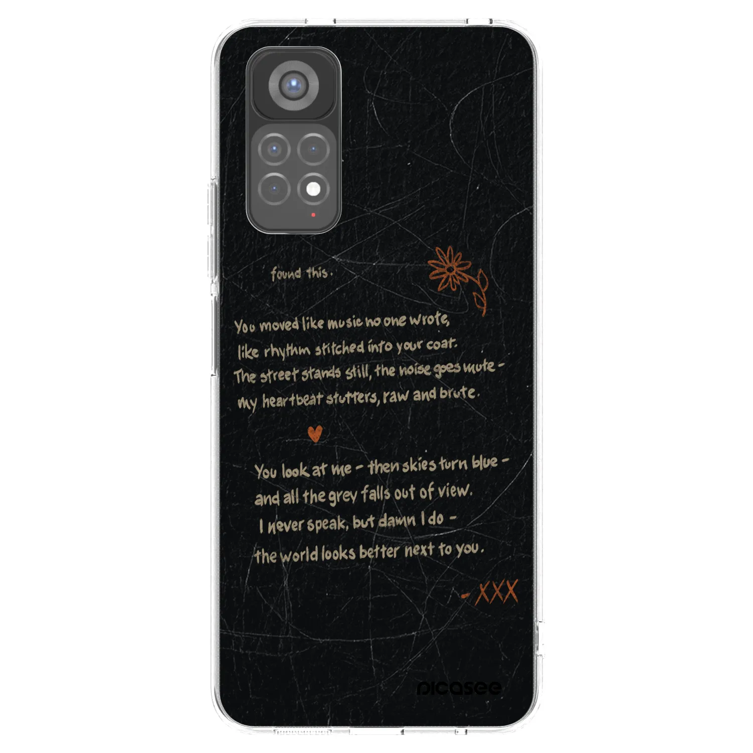 Picasee Xiaomi Redmi Note 11S 5G Hülle - Transparentes Silikon - POET