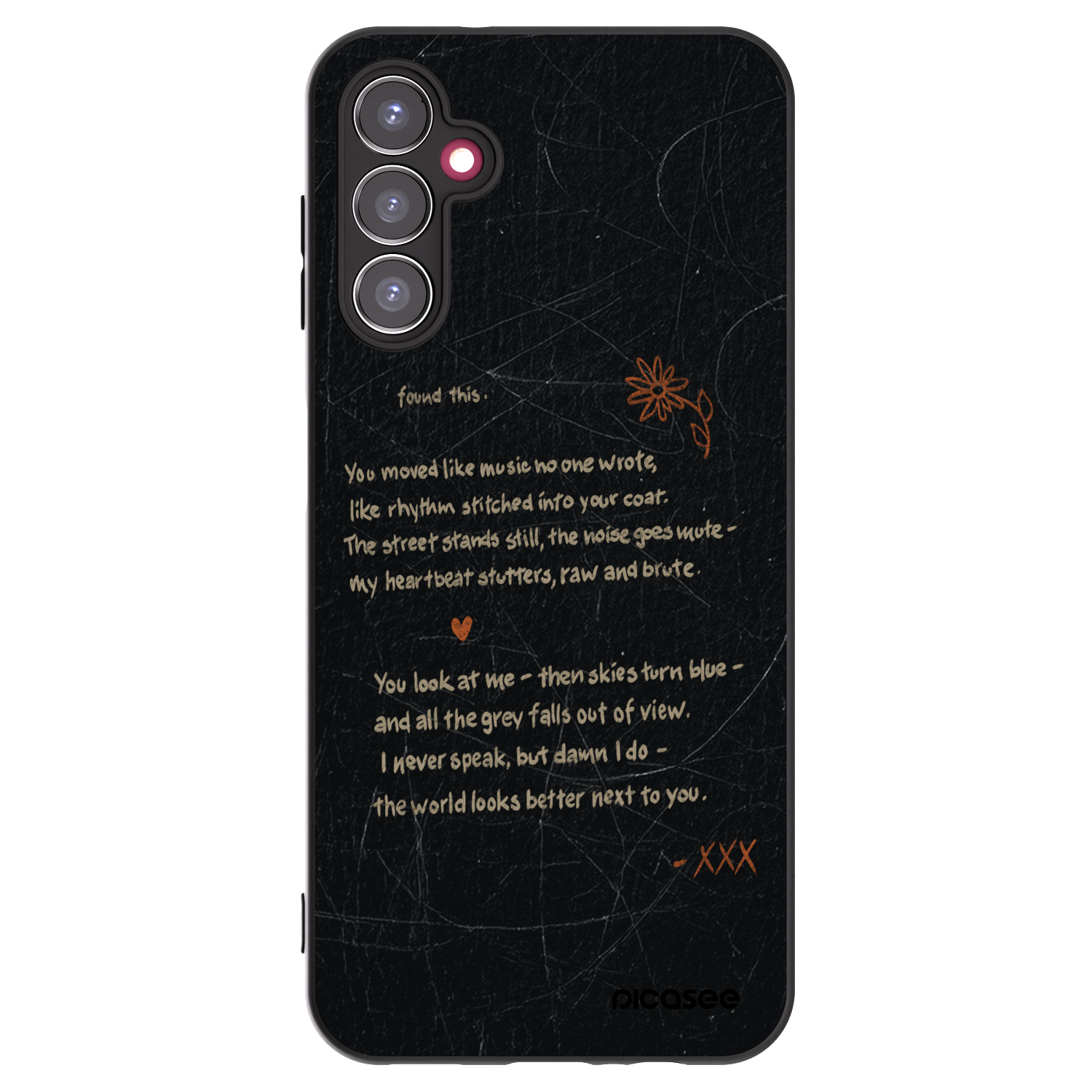 Picasee Samsung Galaxy A14 4G A145R Hülle - Schwarzes Silikon - POET