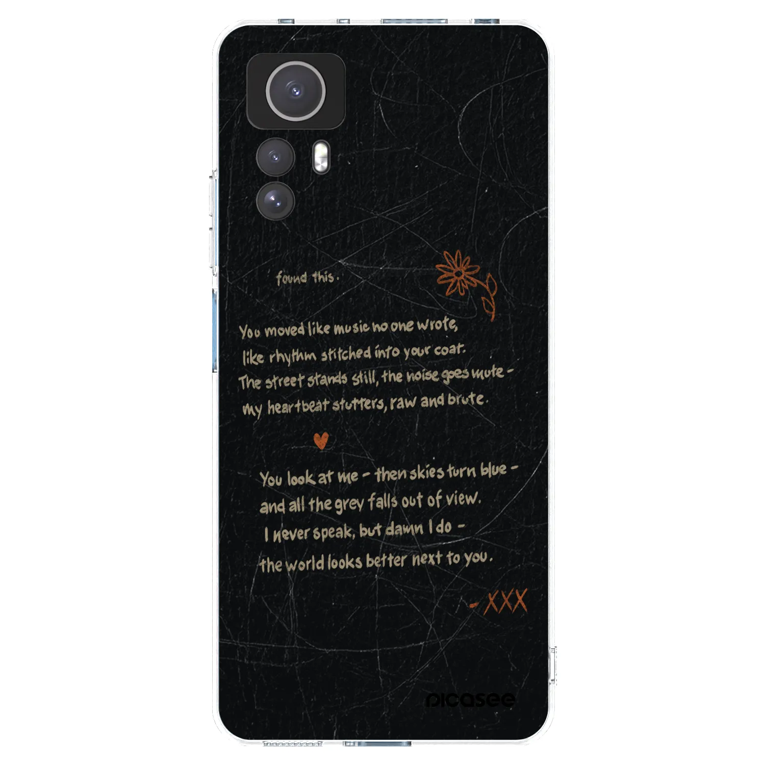 Picasee Xiaomi Redmi Note 12S Hülle - Transparentes Silikon - POET