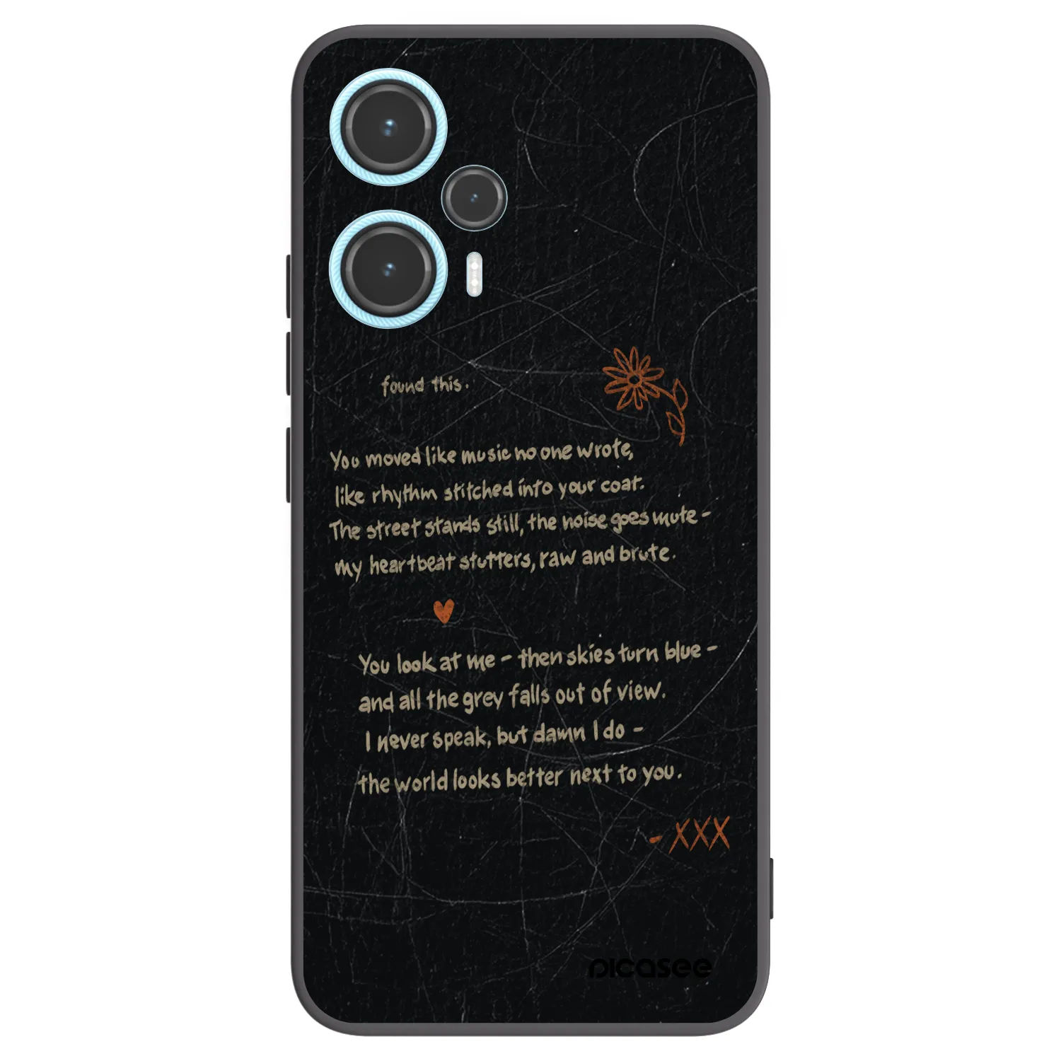 Picasee Xiaomi Poco F5 Hülle - Schwarzes Silikon - POET