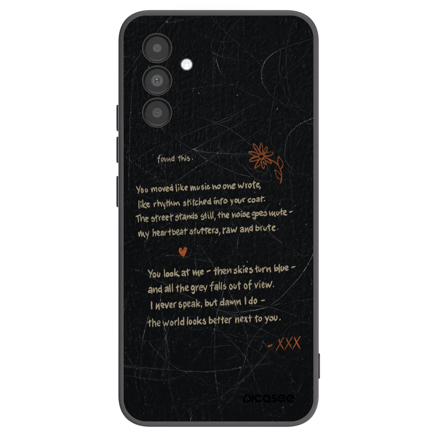 Picasee Samsung Galaxy A04s A047F Hülle - Schwarzes Silikon - POET