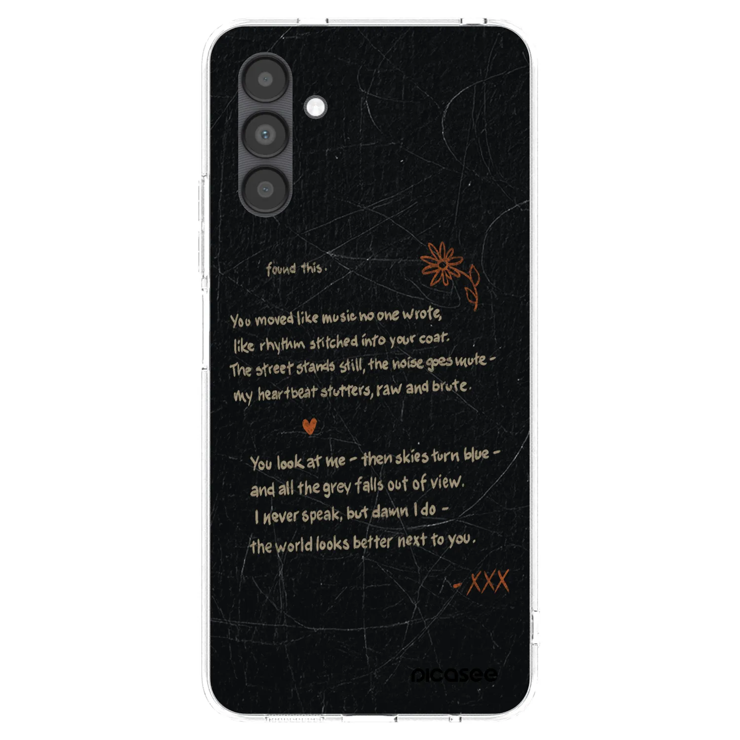 Picasee Samsung Galaxy A04s A047F Hülle - Transparentes Silikon - POET