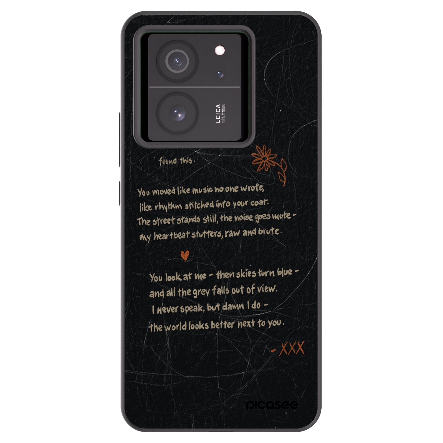 Picasee Xiaomi 13T Pro Hülle - Schwarzes Silikon - POET