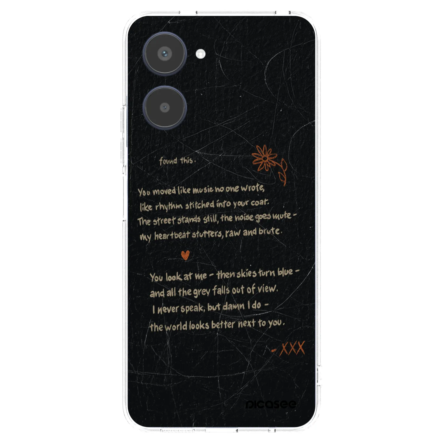 Picasee Realme 10 4G Hülle - Transparentes Silikon - POET