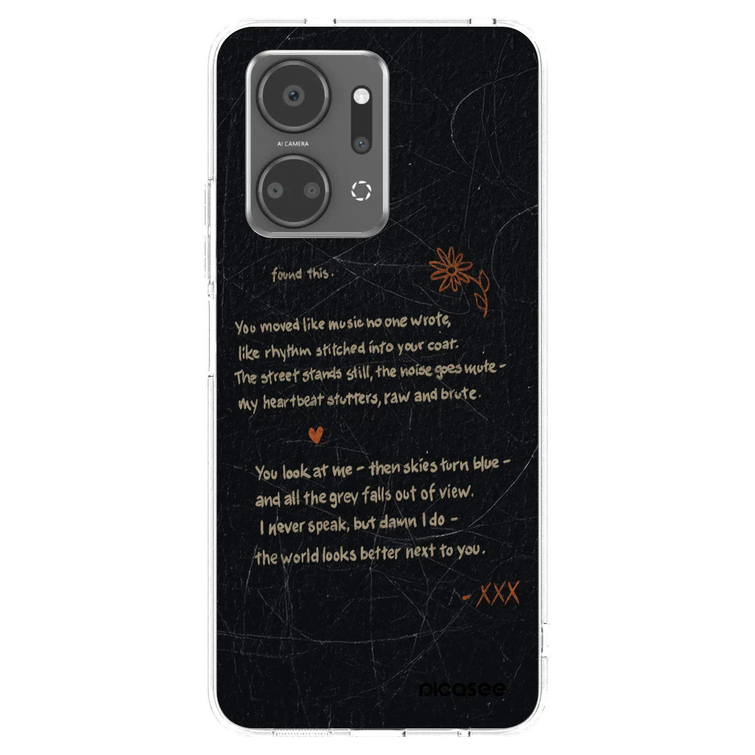 Picasee Honor X7a Hülle - Transparentes Silikon - POET