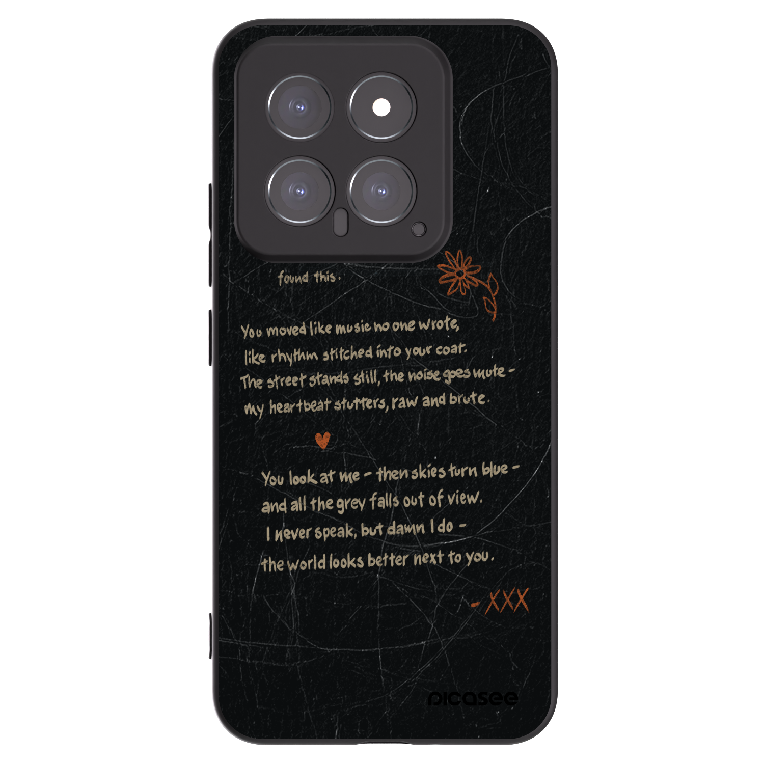 Picasee Xiaomi 14 Hülle - Schwarzes Silikon - POET