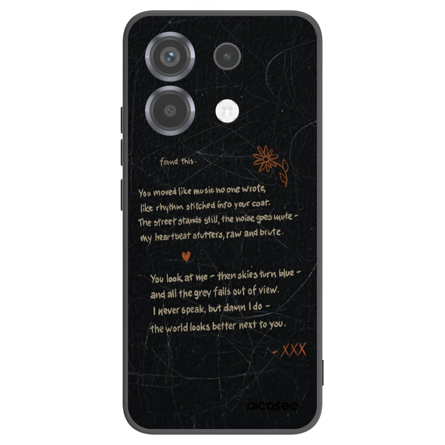 Picasee Xiaomi Poco X6 Hülle - Schwarzes Silikon - POET