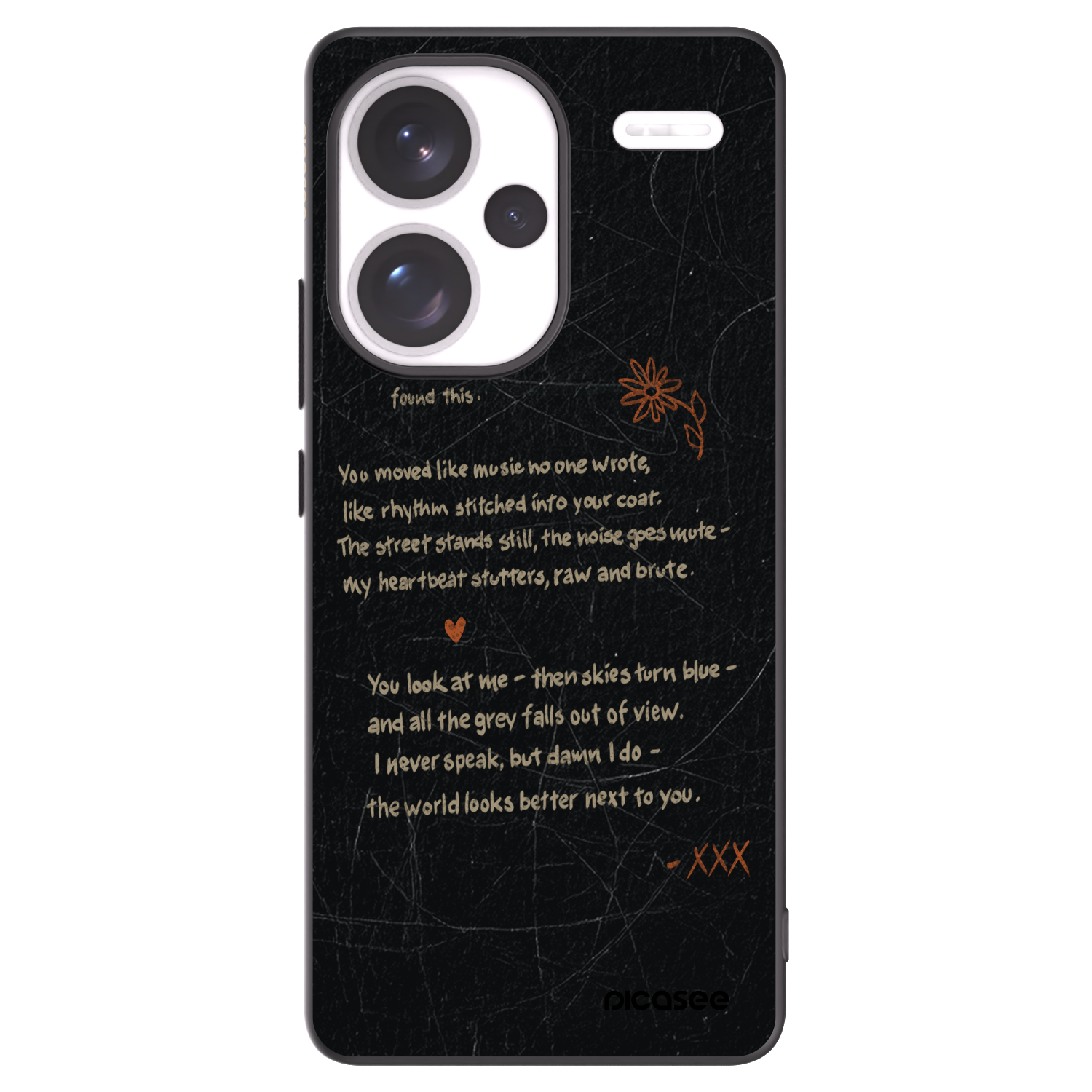 Picasee Xiaomi Redmi Note 13 Pro+ 5G Hülle - Schwarzes Silikon - POET