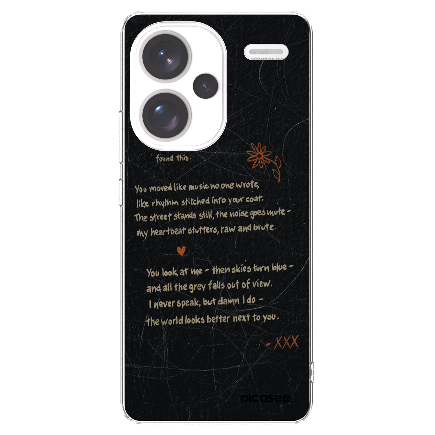 Picasee Xiaomi Redmi Note 13 Pro+ 5G Hülle - Transparentes Silikon - POET