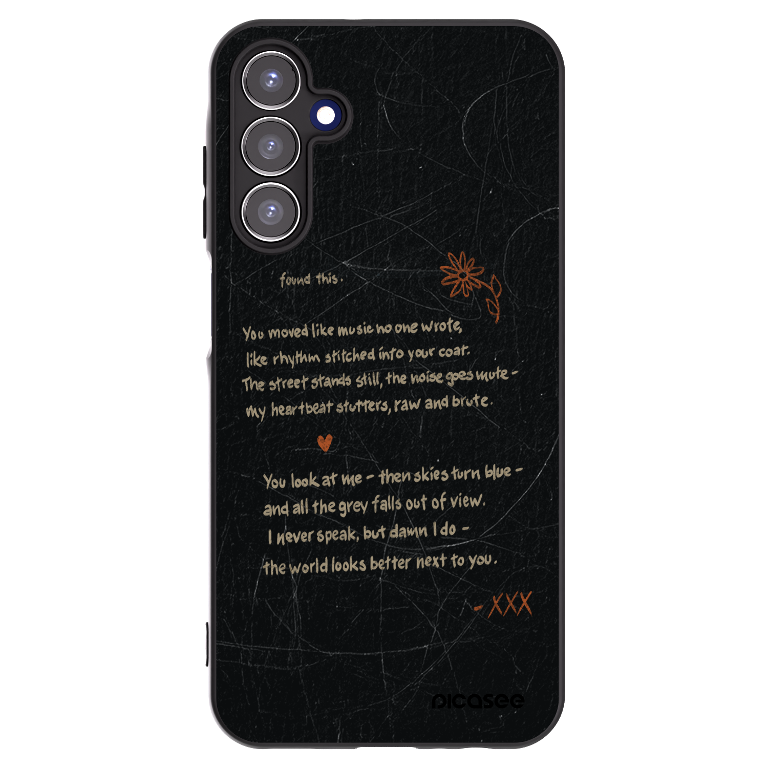 Picasee Samsung Galaxy A15 A155F 4G Hülle - Schwarzes Silikon - POET