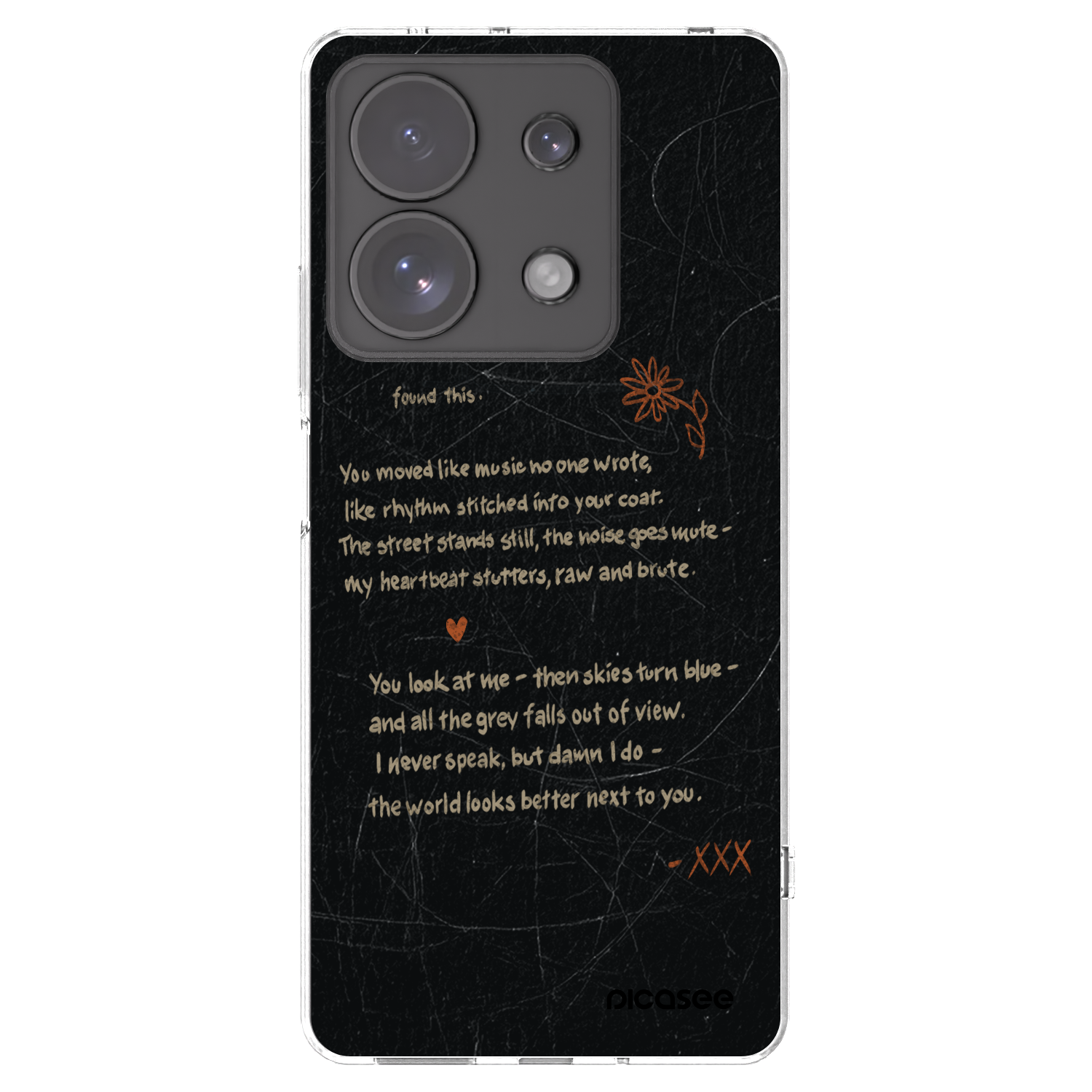 Picasee Xiaomi Redmi Note 13 Pro 4G Hülle - Transparentes Silikon - POET