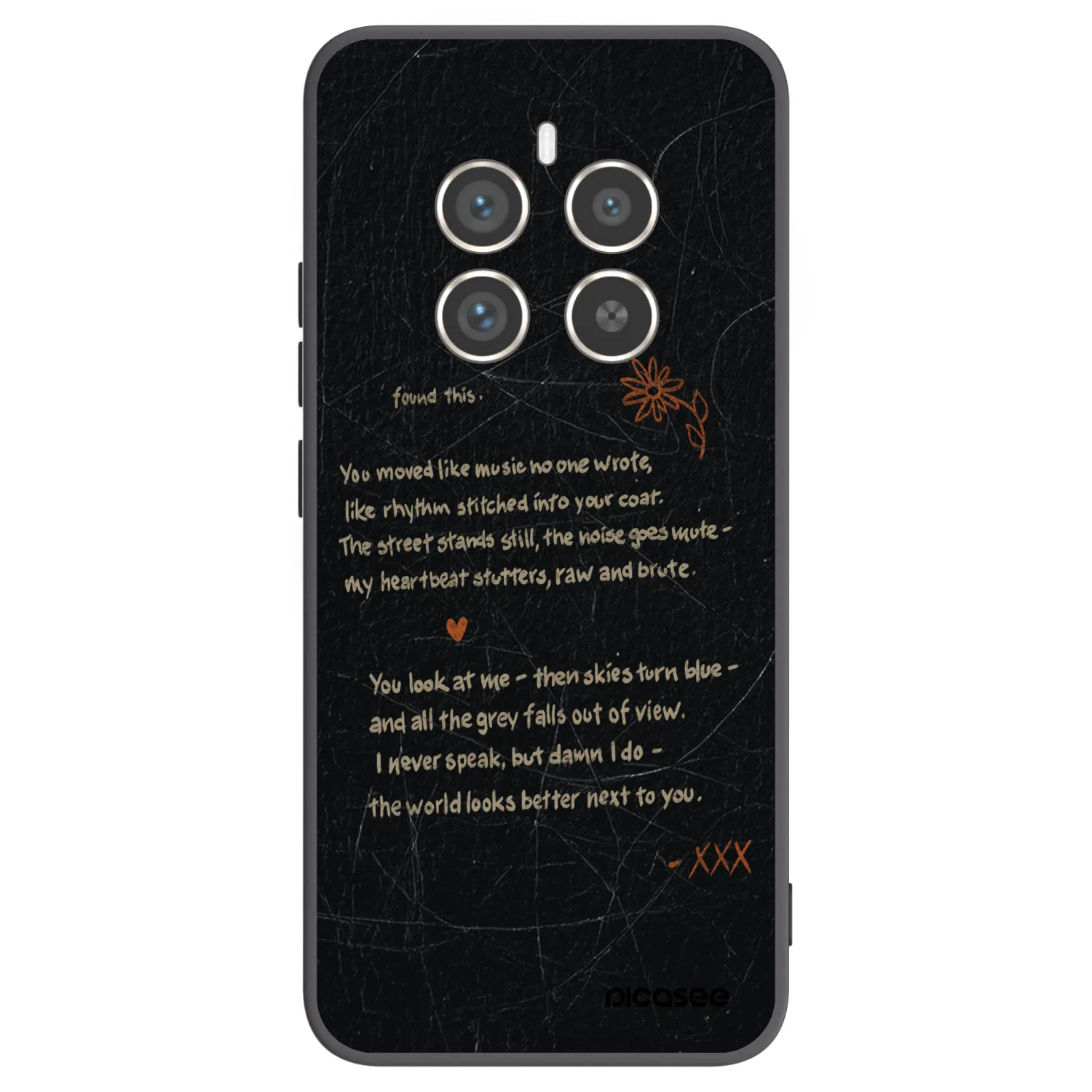 Picasee Realme 12 Pro 5G Hülle - Schwarzes Silikon - POET