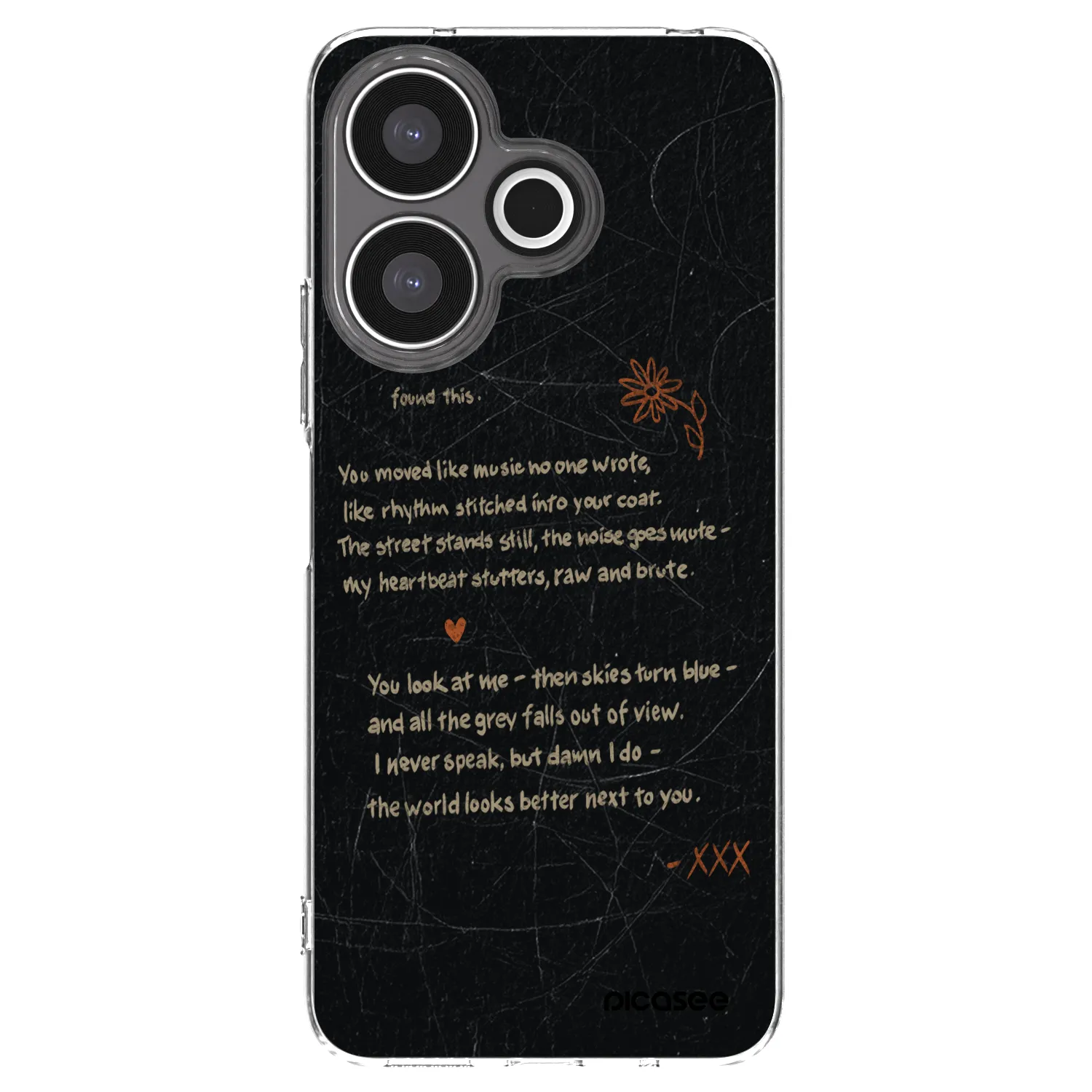 Picasee Xiaomi Redmi 13 4G Hülle - Transparentes Silikon - POET